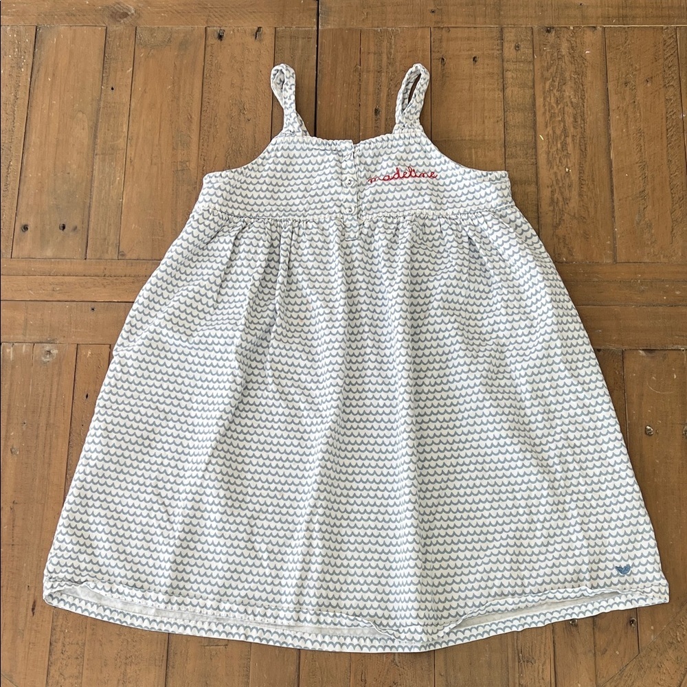 Petite plume la mer monogramed Madeline blue wave nightgown size 8